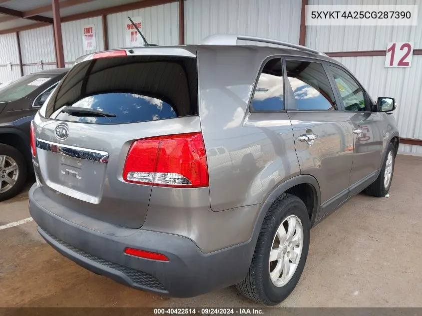 5XYKT4A25CG287390 2012 Kia Sorento Lx