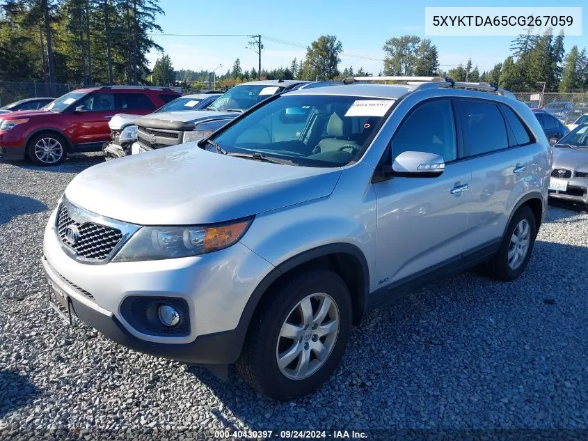 2012 Kia Sorento Lx VIN: 5XYKTDA65CG267059 Lot: 40430397