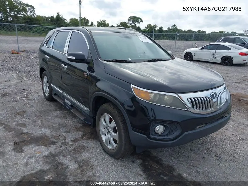 5XYKT4A67CG217988 2012 Kia Sorento Lx