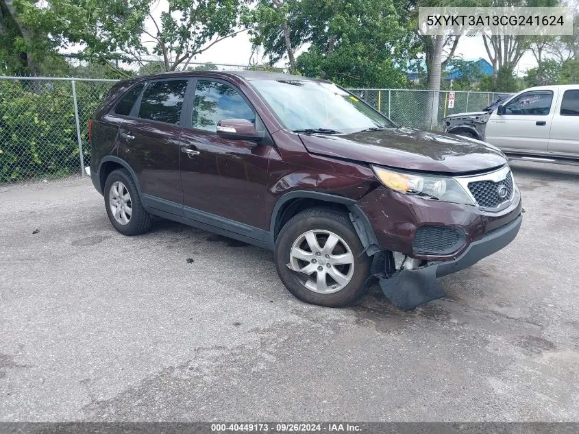 5XYKT3A13CG241624 2012 Kia Sorento Lx