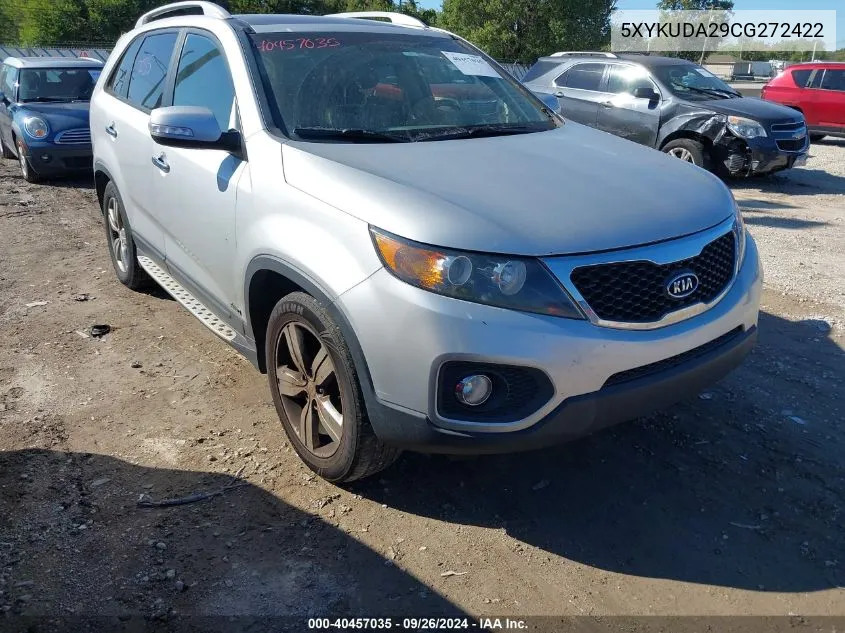 2012 Kia Sorento Ex V6 VIN: 5XYKUDA29CG272422 Lot: 40457035