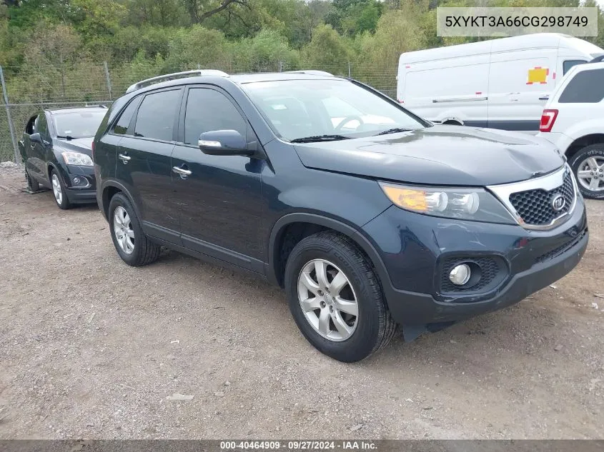 2012 Kia Sorento Lx VIN: 5XYKT3A66CG298749 Lot: 40464909