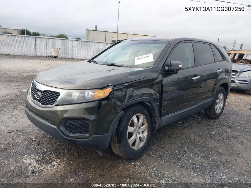 2012 Kia Sorento Lx VIN: 5XYKT3A11CG307250 Lot: 40528783