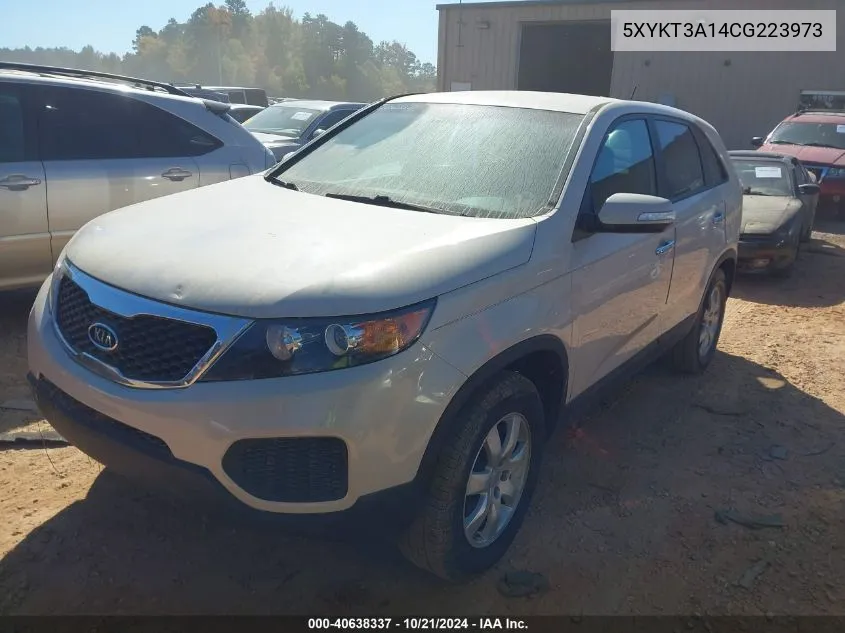 2012 Kia Sorento Lx VIN: 5XYKT3A14CG223973 Lot: 40638337