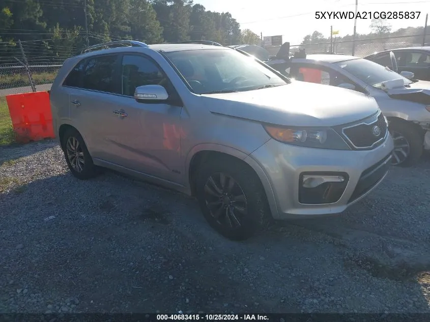 2012 Kia Sorento Sx V6 VIN: 5XYKWDA21CG285837 Lot: 40683415