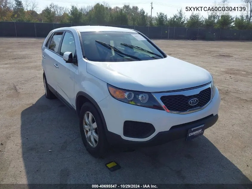 2012 Kia Sorento Lx VIN: 5XYKTCA60CG304139 Lot: 40695547