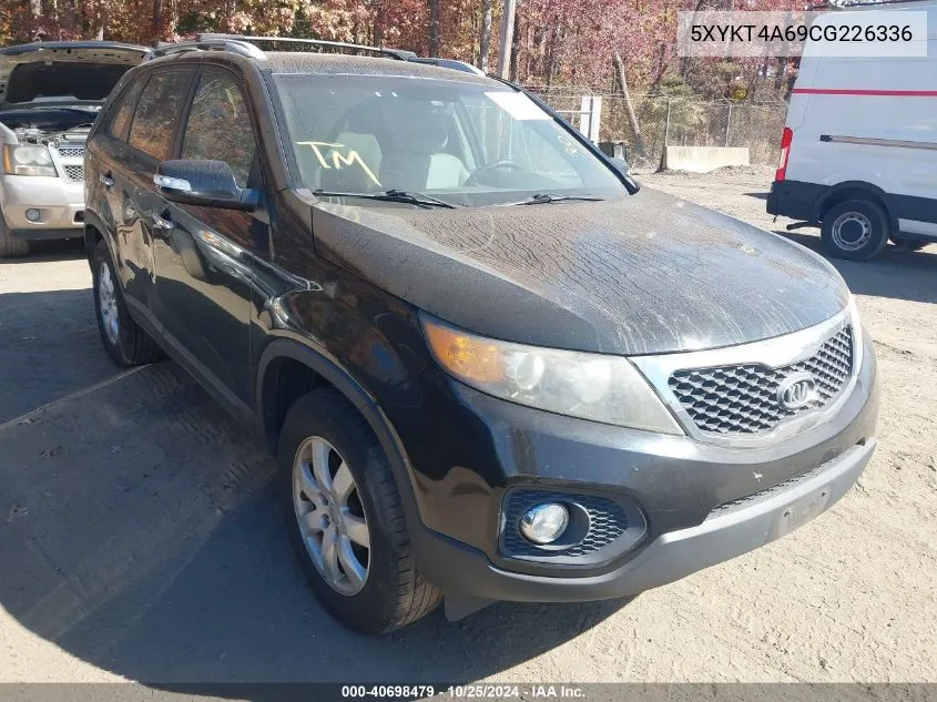 2012 Kia Sorento Lx VIN: 5XYKT4A69CG226336 Lot: 40698479