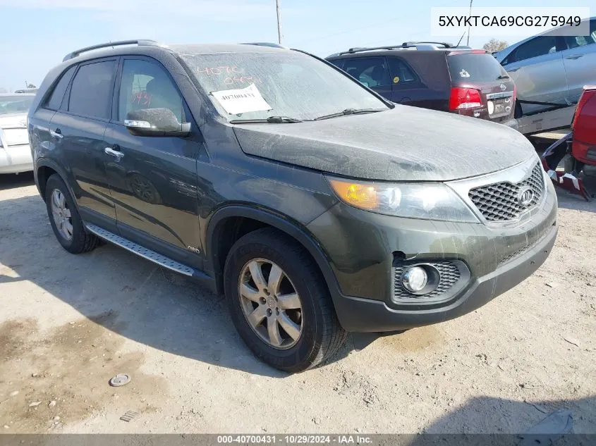 2012 Kia Sorento Lx VIN: 5XYKTCA69CG275949 Lot: 40700431