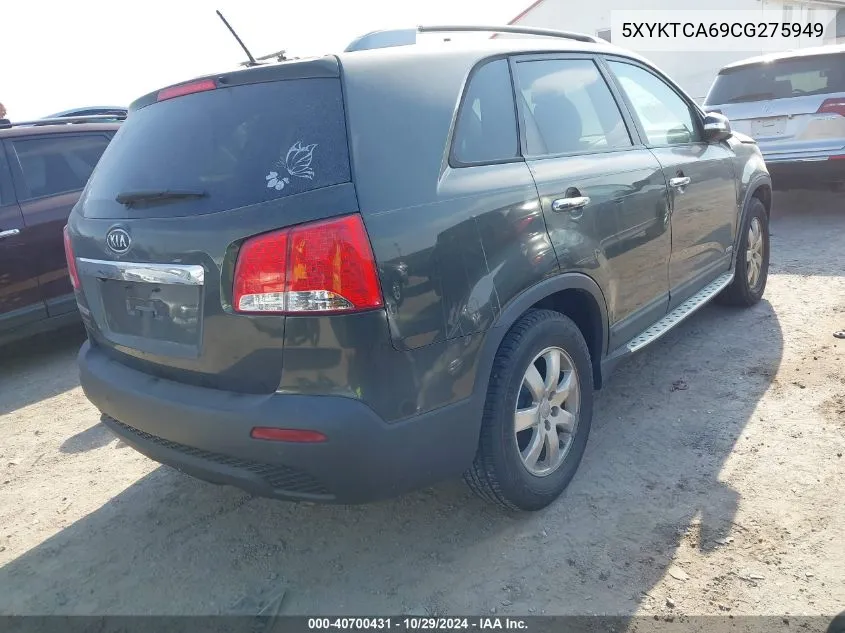 2012 Kia Sorento Lx VIN: 5XYKTCA69CG275949 Lot: 40700431