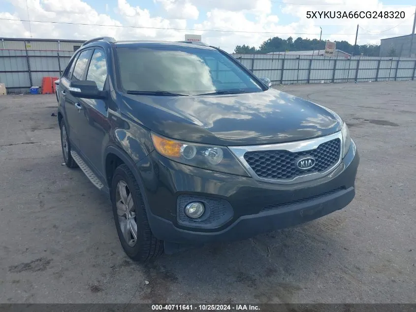 2012 Kia Sorento Ex VIN: 5XYKU3A66CG248320 Lot: 40711641