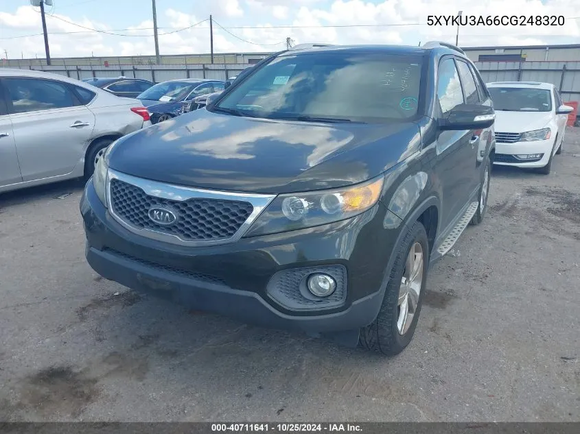 2012 Kia Sorento Ex VIN: 5XYKU3A66CG248320 Lot: 40711641