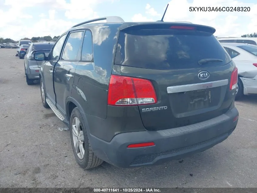 2012 Kia Sorento Ex VIN: 5XYKU3A66CG248320 Lot: 40711641