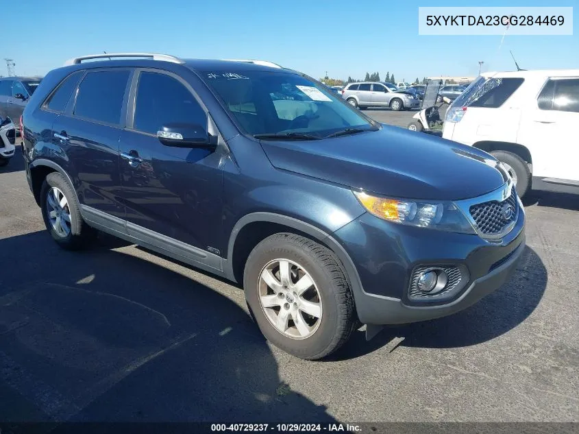 2012 Kia Sorento Lx V6 VIN: 5XYKTDA23CG284469 Lot: 40729237