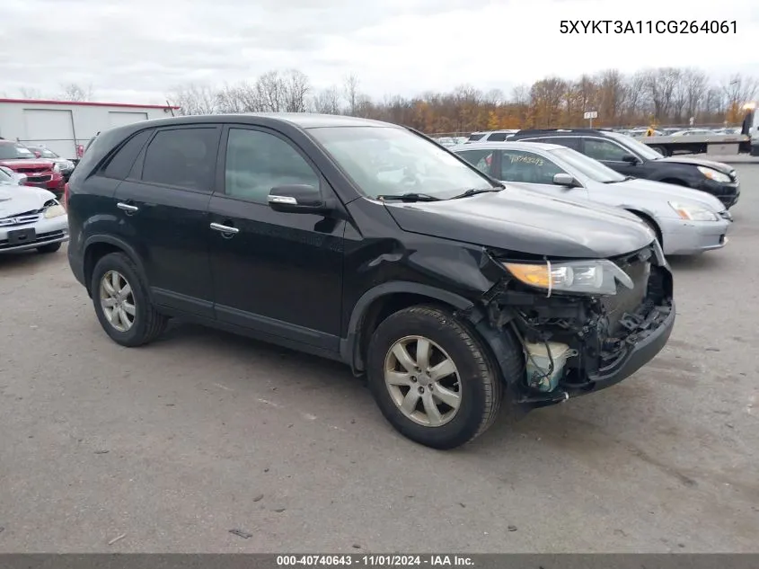 2012 Kia Sorento Lx VIN: 5XYKT3A11CG264061 Lot: 40740643