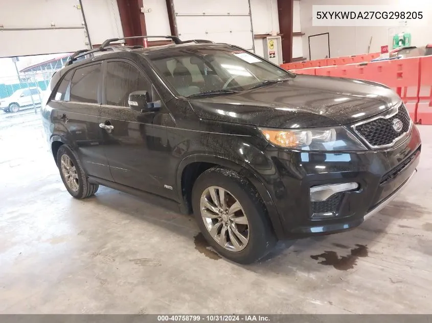 2012 Kia Sorento Sx V6 VIN: 5XYKWDA27CG298205 Lot: 40758799