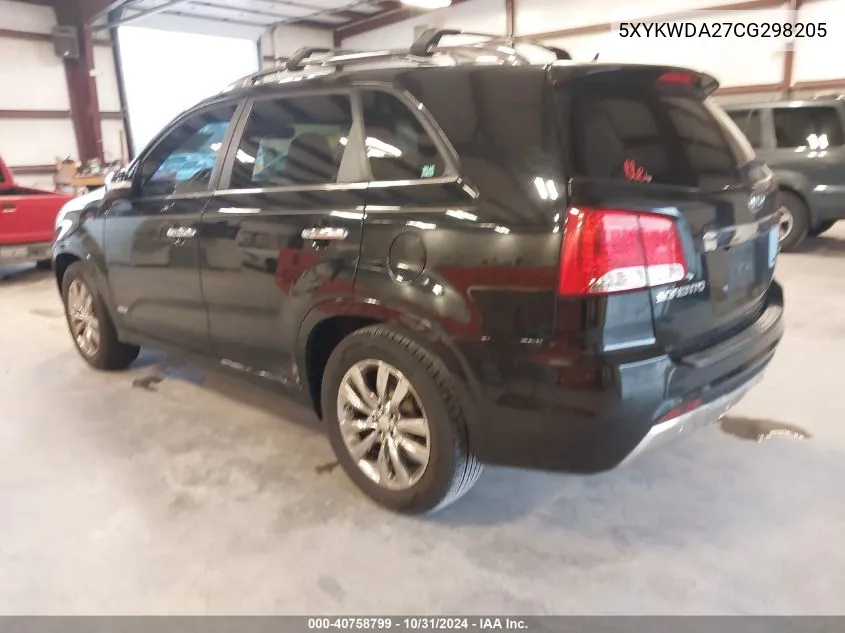 2012 Kia Sorento Sx V6 VIN: 5XYKWDA27CG298205 Lot: 40758799