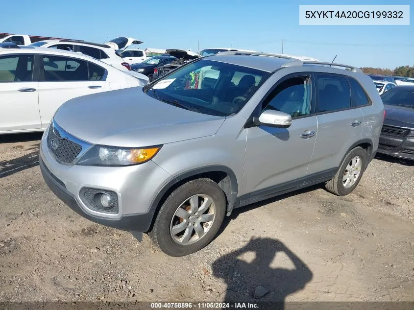 5XYKT4A20CG199332 2012 Kia Sorento Lx V6