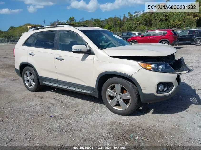 2012 Kia Sorento Ex VIN: 5XYKU4A68CG234232 Lot: 40759001