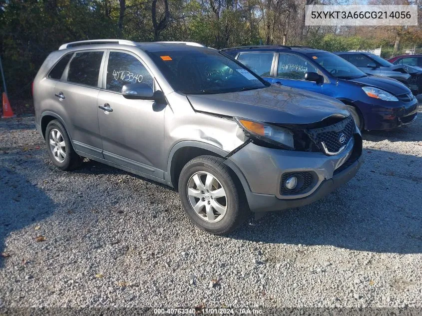 2012 Kia Sorento Lx VIN: 5XYKT3A66CG214056 Lot: 40763340