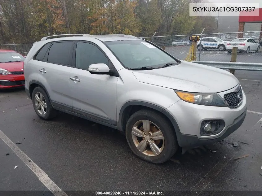 2012 Kia Sorento Ex VIN: 5XYKU3A61CG307337 Lot: 40829240