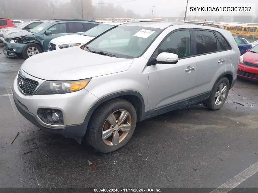 2012 Kia Sorento Ex VIN: 5XYKU3A61CG307337 Lot: 40829240