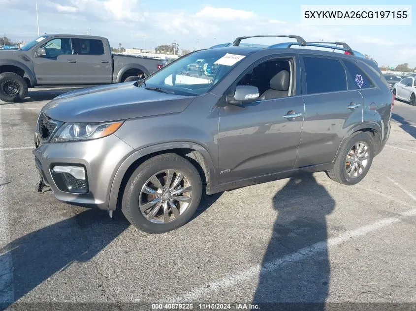 5XYKWDA26CG197155 2012 Kia Sorento Sx V6