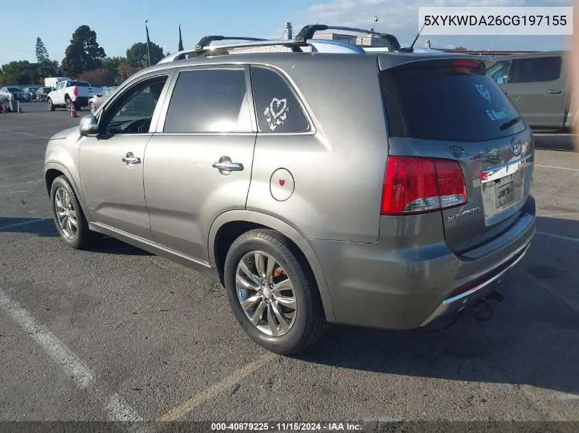 5XYKWDA26CG197155 2012 Kia Sorento Sx V6