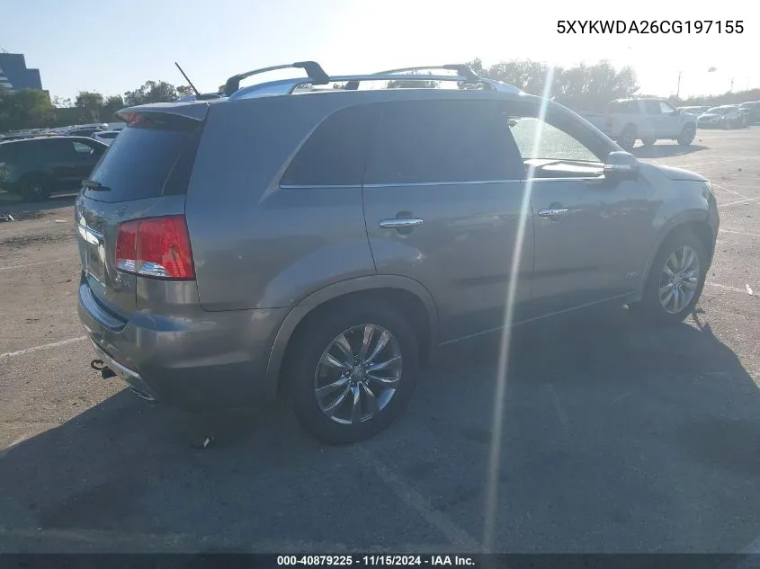 5XYKWDA26CG197155 2012 Kia Sorento Sx V6