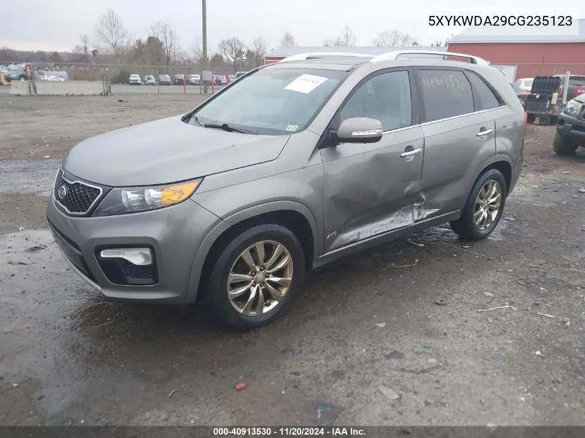 2012 Kia Sorento Sx V6 VIN: 5XYKWDA29CG235123 Lot: 40913530