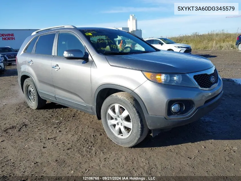 2013 Kia Sorento VIN: 5XYKT3A60DG345579 Lot: 12106765