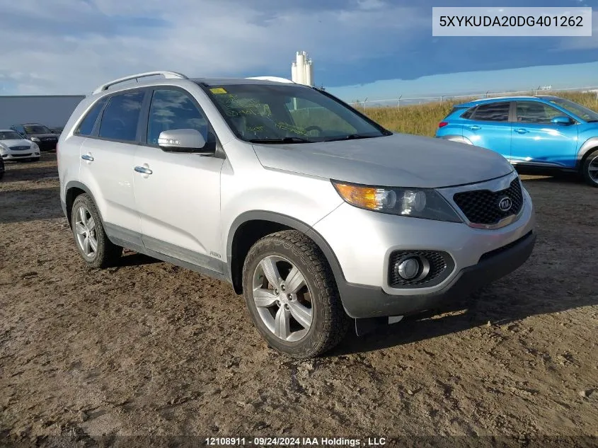 2013 Kia Sorento VIN: 5XYKUDA20DG401262 Lot: 12108911