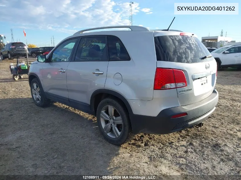 5XYKUDA20DG401262 2013 Kia Sorento