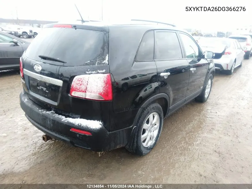 2013 Kia Sorento VIN: 5XYKTDA26DG366276 Lot: 12134854