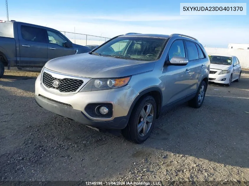 2013 Kia Sorento VIN: 5XYKUDA23DG401370 Lot: 12145198