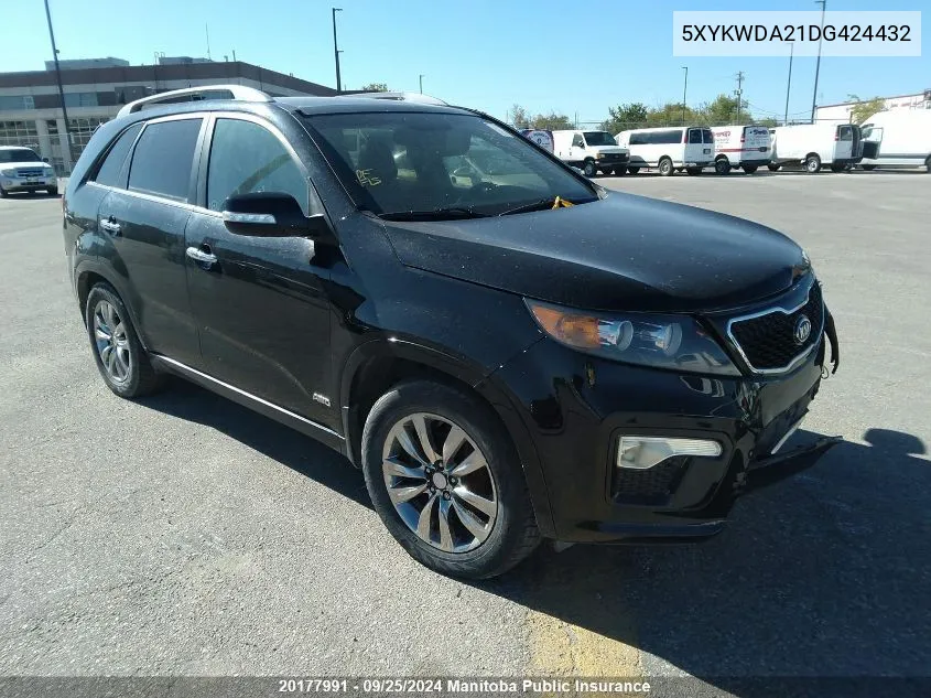 5XYKWDA21DG424432 2013 Kia Sorento Sx V6