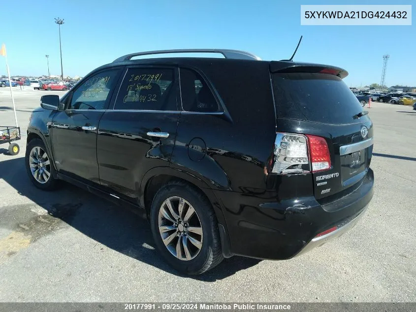 5XYKWDA21DG424432 2013 Kia Sorento Sx V6