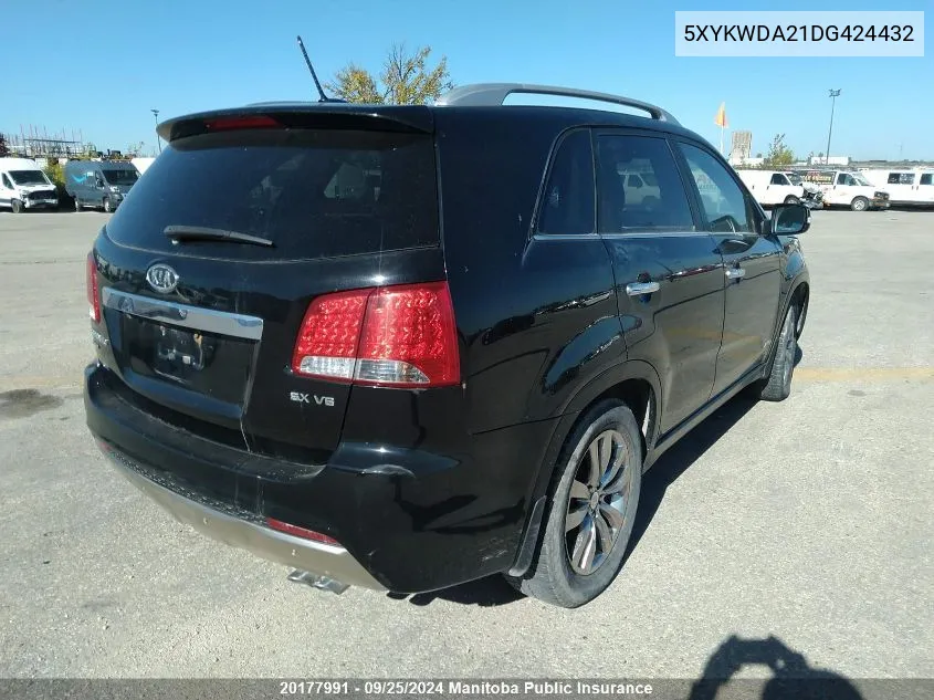 5XYKWDA21DG424432 2013 Kia Sorento Sx V6