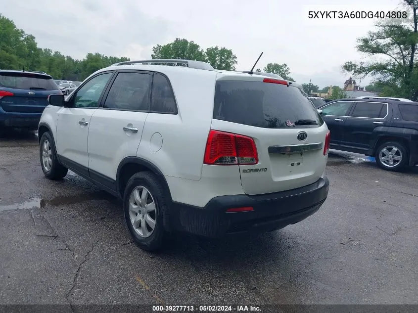 2013 Kia Sorento Lx VIN: 5XYKT3A60DG404808 Lot: 39277713