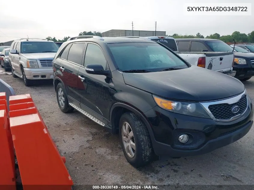 5XYKT3A65DG348722 2013 Kia Sorento Lx