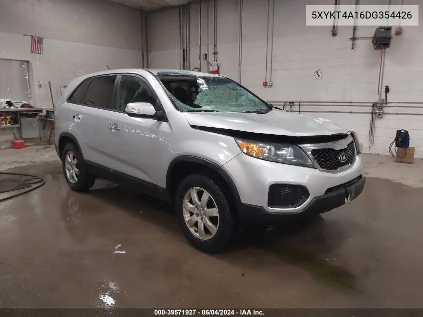 2013 Kia Sorento Lx VIN: 5XYKT4A16DG354426 Lot: 39571927