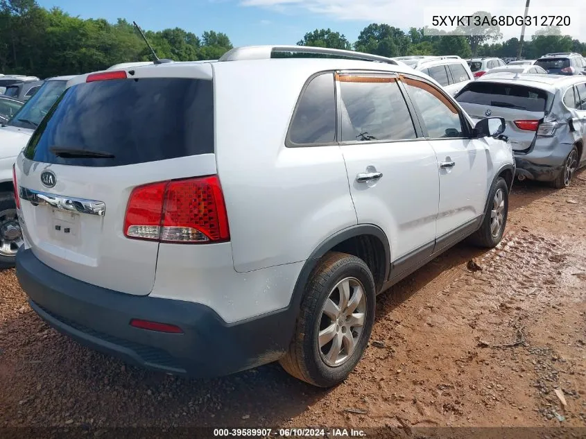 2013 Kia Sorento Lx VIN: 5XYKT3A68DG312720 Lot: 39589907