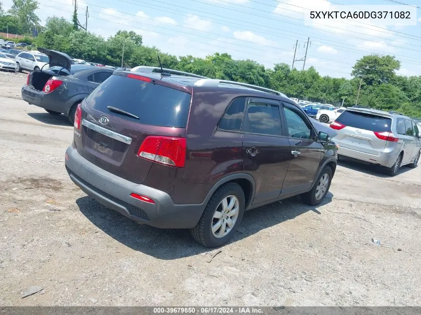 2013 Kia Sorento Lx VIN: 5XYKTCA60DG371082 Lot: 39679850