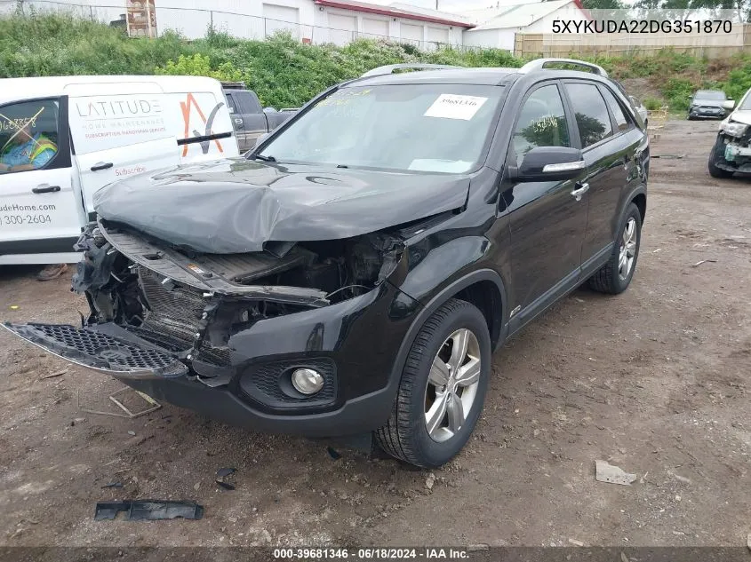 5XYKUDA22DG351870 2013 Kia Sorento Ex V6