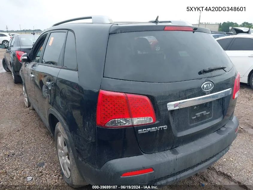 5XYKT4A20DG348601 2013 Kia Sorento Lx V6