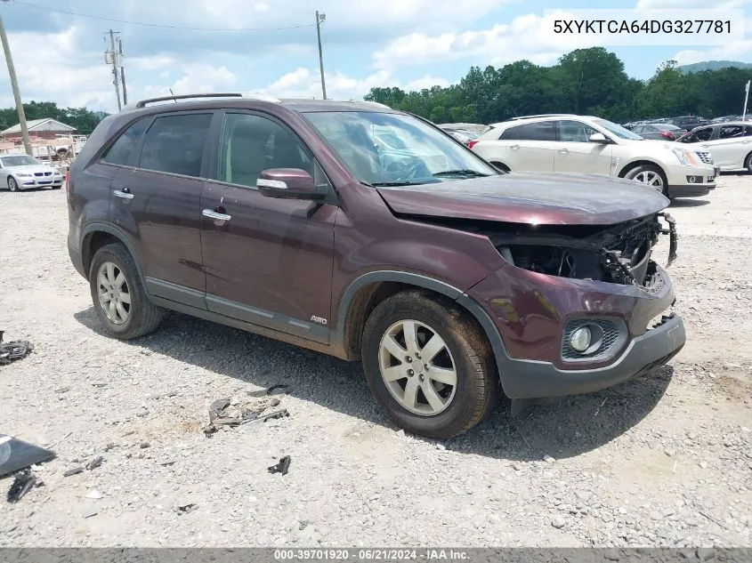 2013 Kia Sorento Lx VIN: 5XYKTCA64DG327781 Lot: 39701920