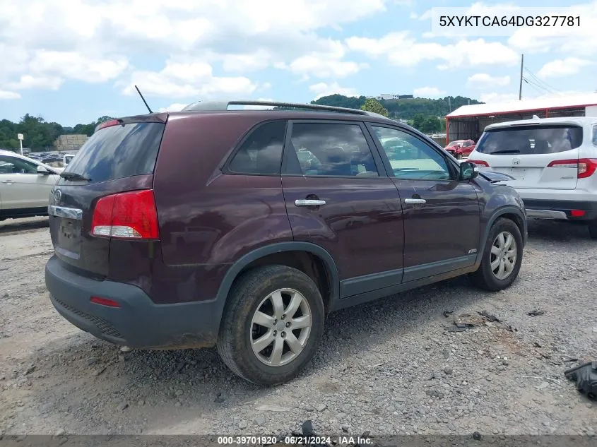 5XYKTCA64DG327781 2013 Kia Sorento Lx