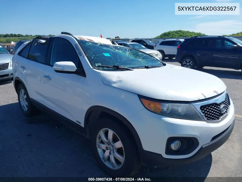 5XYKTCA6XDG322567 2013 Kia Sorento Lx