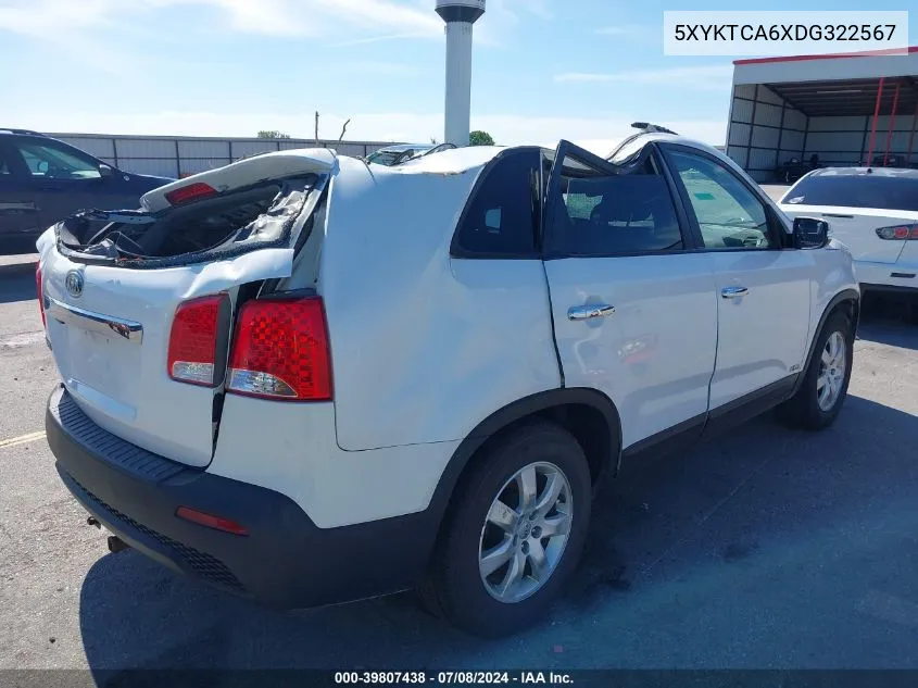 5XYKTCA6XDG322567 2013 Kia Sorento Lx