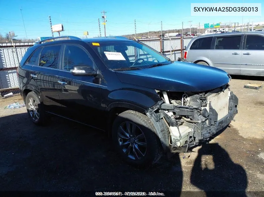 5XYKW4A25DG350013 2013 Kia Sorento Sx