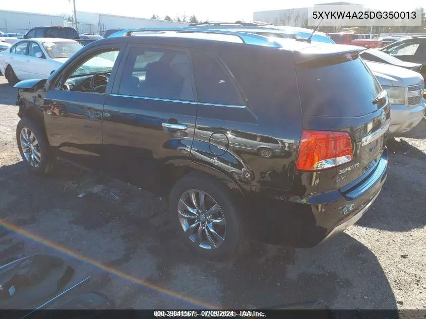 5XYKW4A25DG350013 2013 Kia Sorento Sx